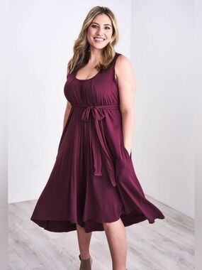 Latched Mama Romper in Burgundy